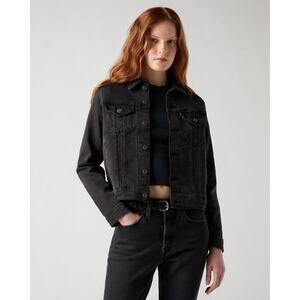 Levi's Original Trucker Black Classic Denim Jacket size XL